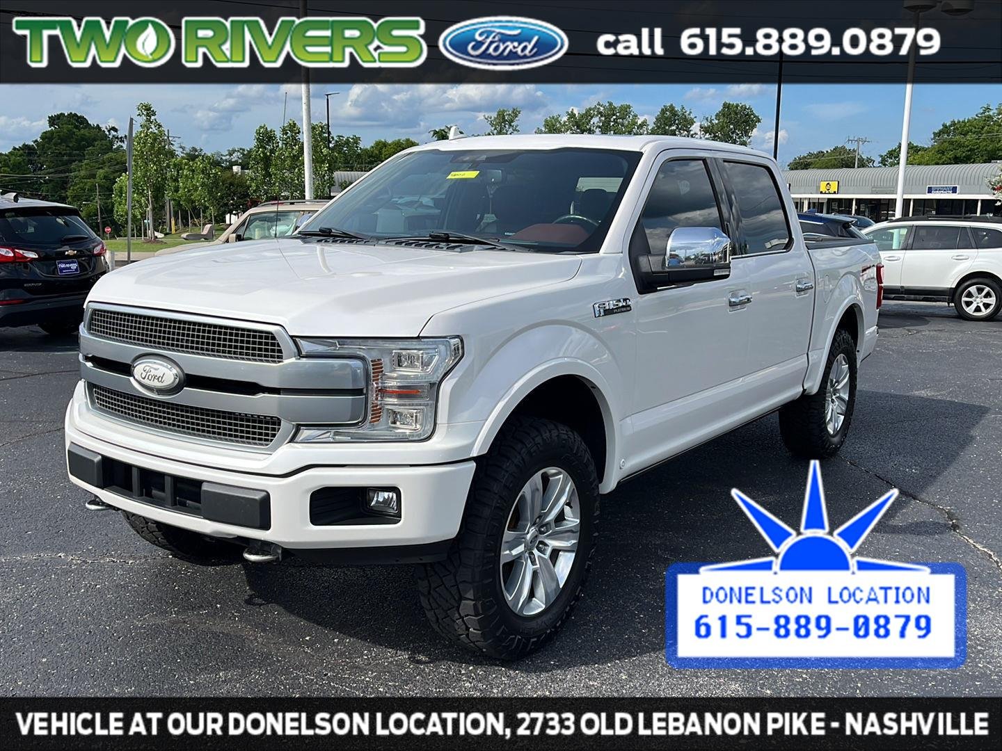 Used 2018 White Platinum Tri-Coat Metallic Ford Platinum image 4