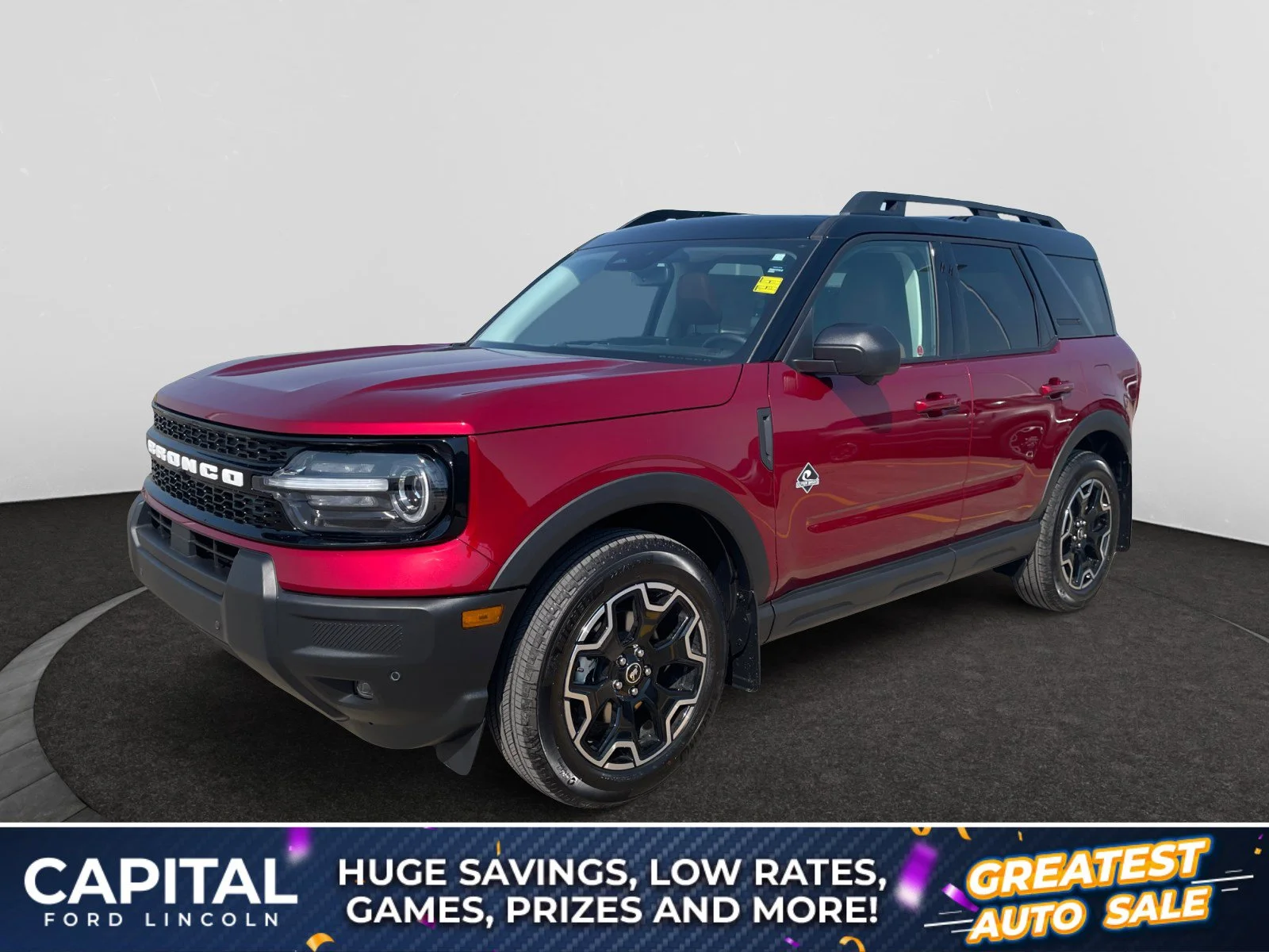 New 2026 Ruby Red Metallic Tinted Clearcoat Ford Outer Banks image 1