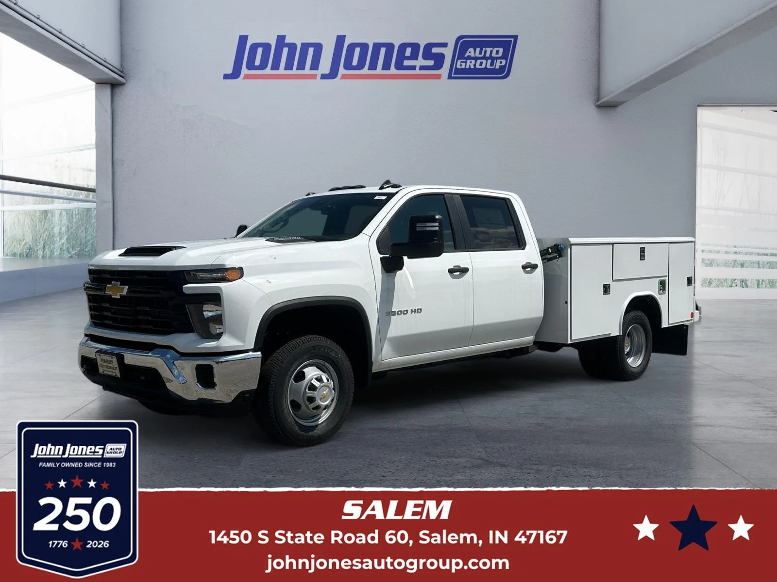 New 2026 Summit White Chevrolet Work Truck image 1
