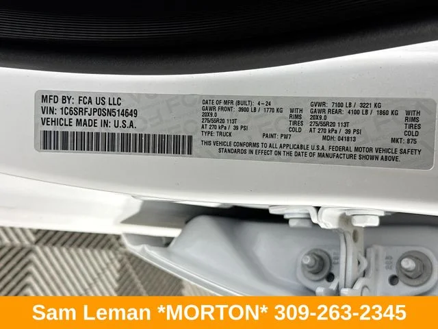Used 2025 White Ram Laramie image 31