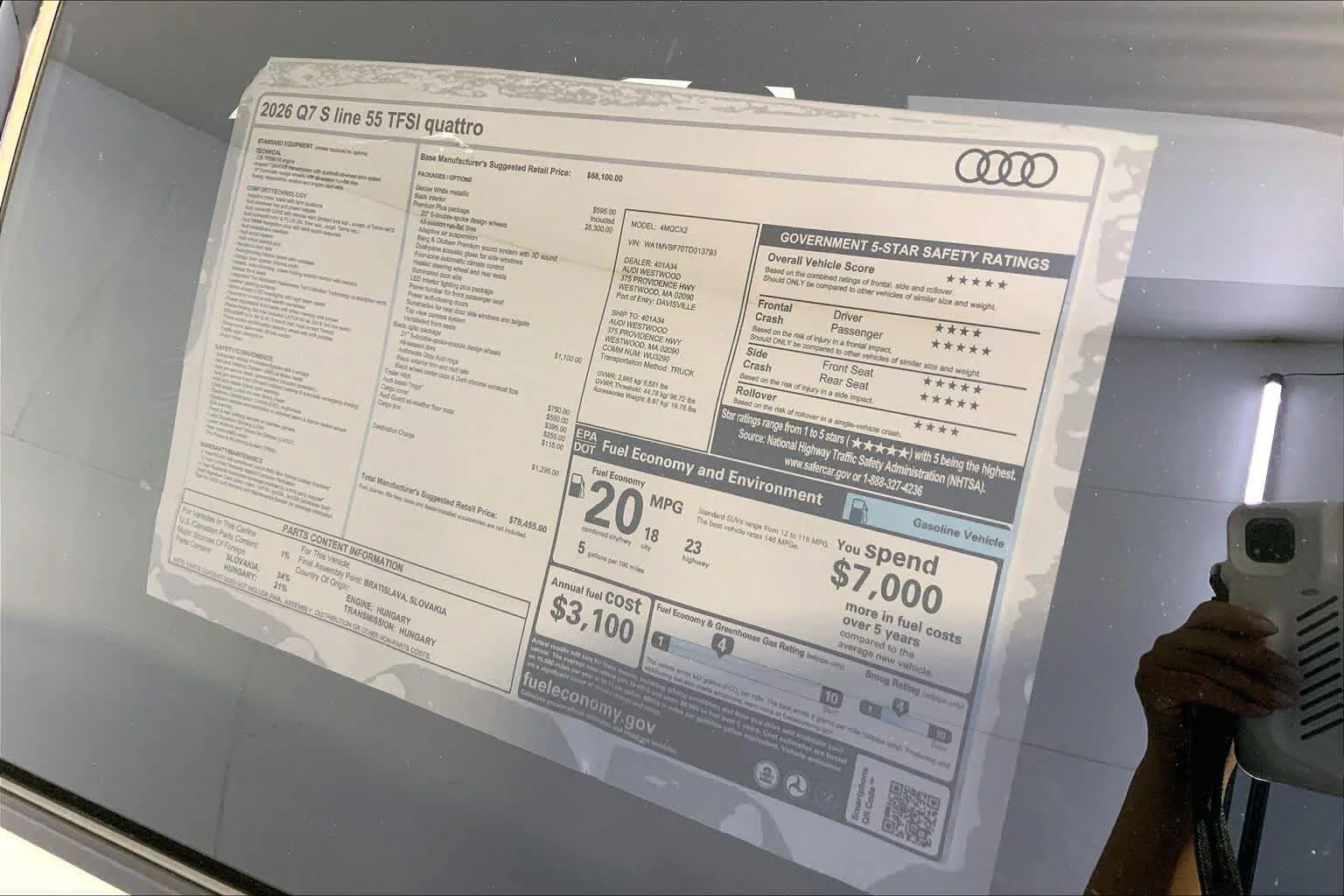 New 2026 Glacier White m Audi S line Premium Plus image 19
