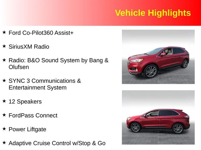 Used 2020 Red Ford Titanium image 3