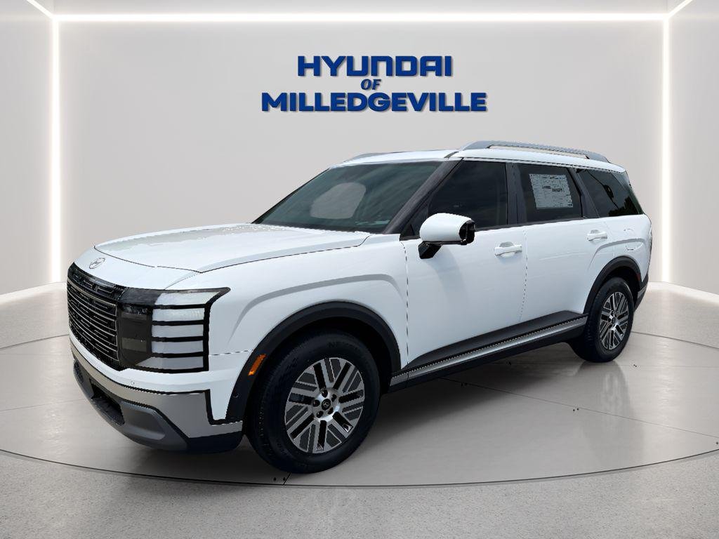 New 2026 Creamy White Pearl Hyundai Blue SEL Premium 7P image 1