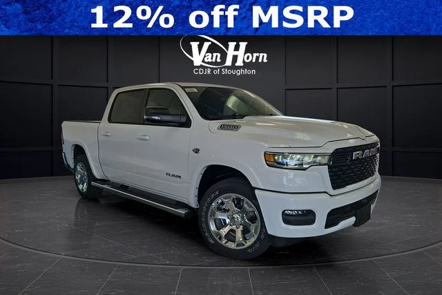 New 2026 Bright White Clear-Coat Exterior Paint RAM Big Horn/Lone Star image 1
