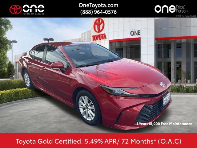 Certified Used 2025 Red Toyota LE image 1