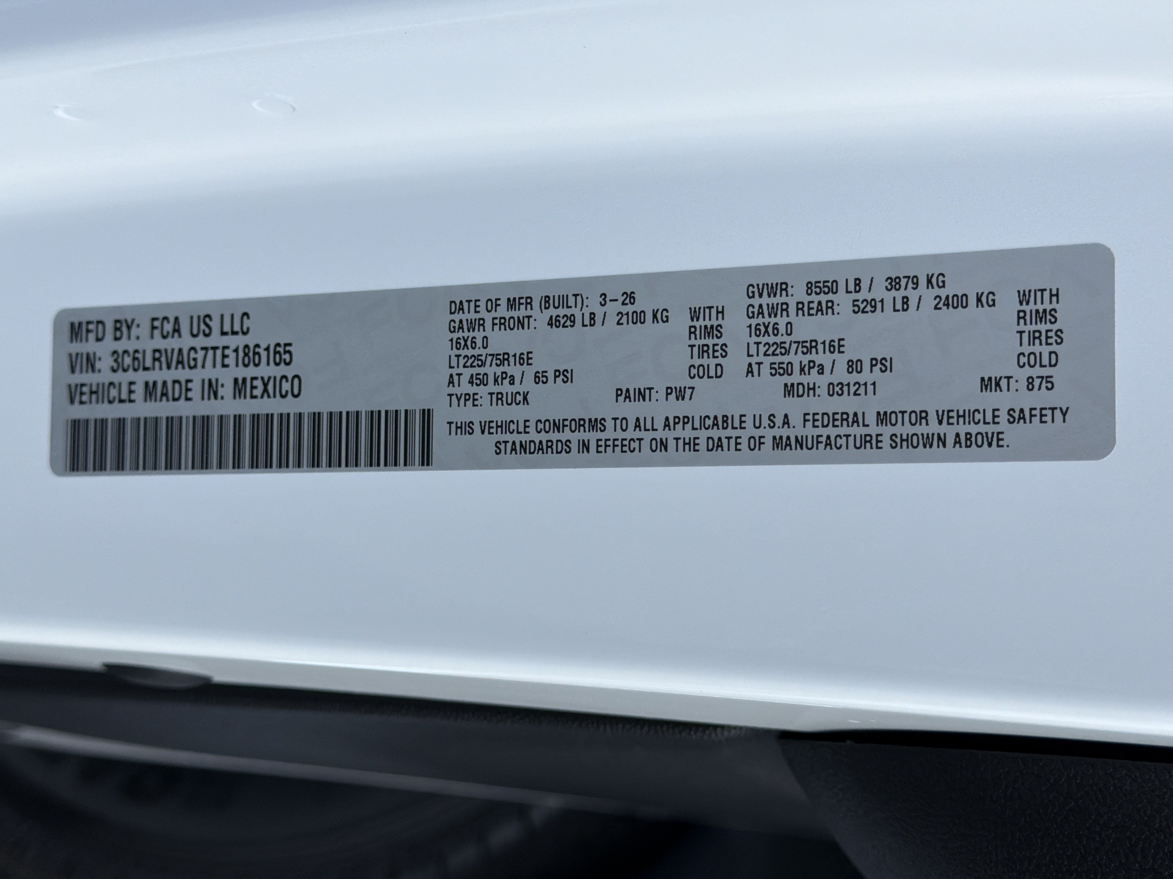 New 2026 Bright White Clearcoat Ram Tradesman image 35