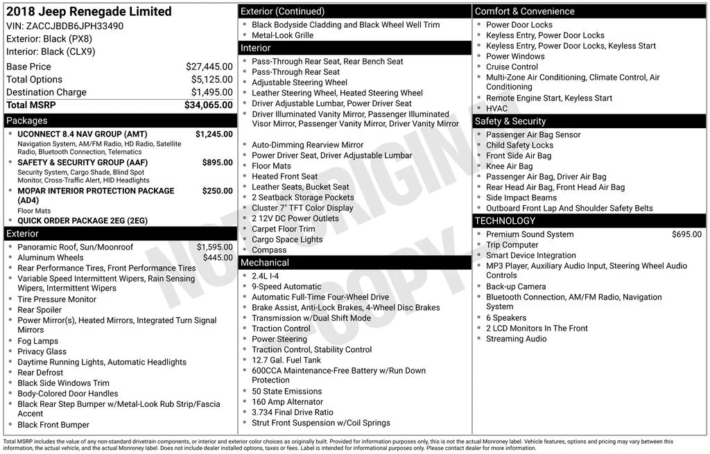 Used 2018 Black Jeep Limited image 39