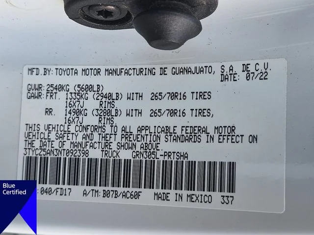 Used 2022 White Toyota TRD Off-Road image 37