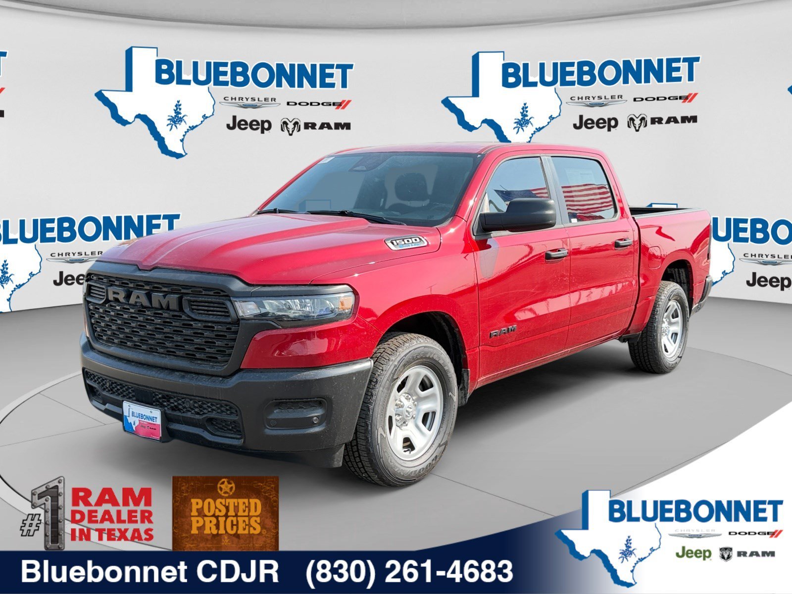 New 2026 Molten Red Pearl-Coat Exterior Paint RAM Tradesman image 1