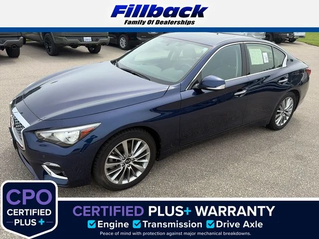 Used 2022 Grand Blue INFINITI LUXE image 1