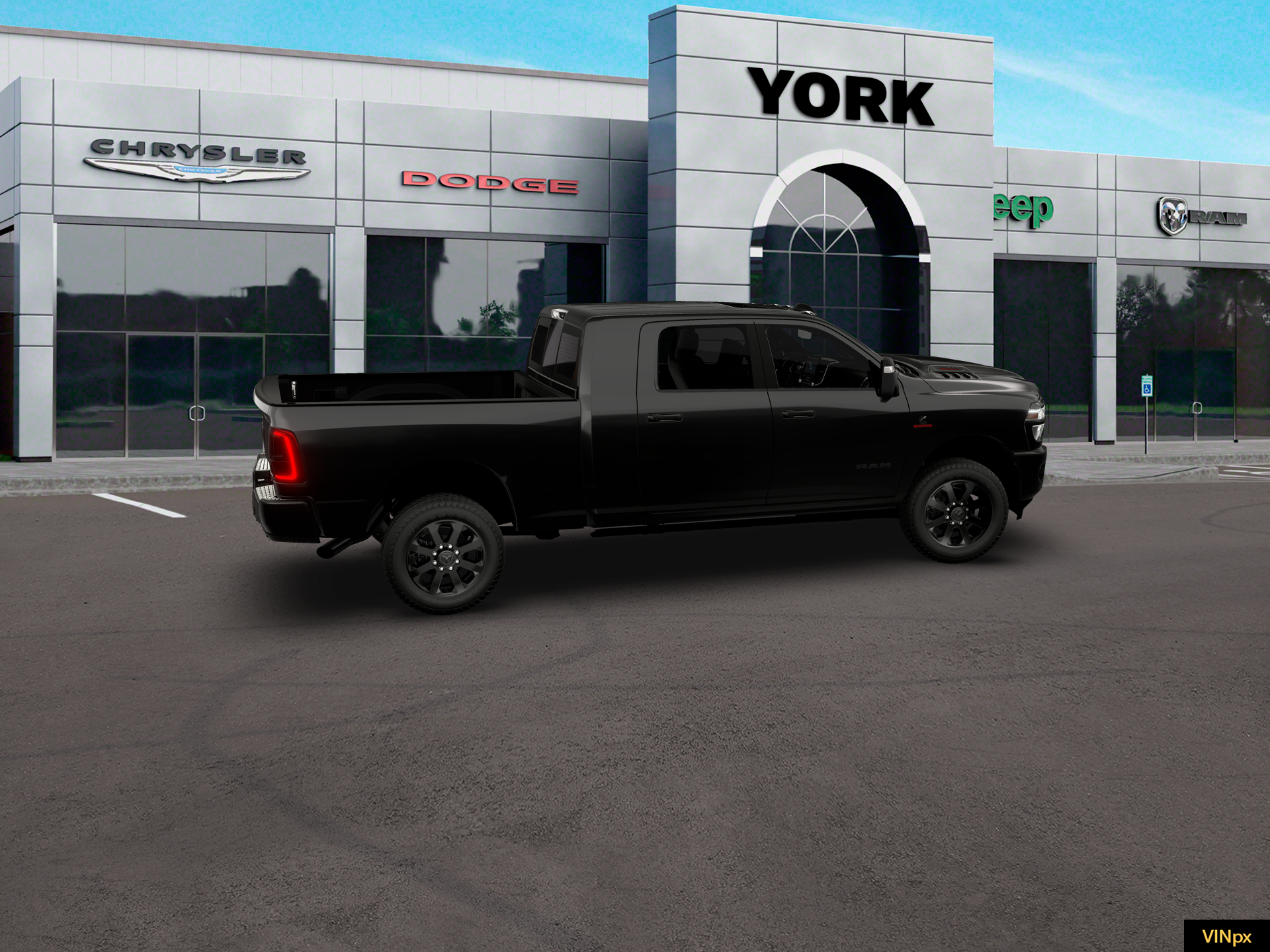 New 2026 Diamond Black Crystal Pearl-Coat Exterior Paint RAM LARAMIE image 27