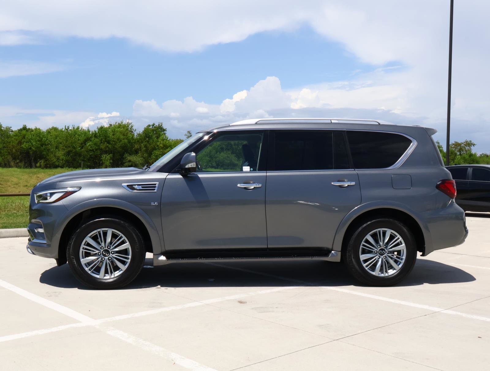 Used 2019 INFINITI QX80 Base with VIN JN8AZ2NF0K9681055 for sale in Friendswood, TX