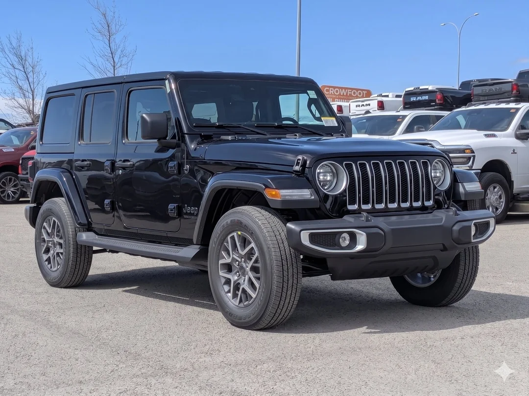 New 2026 Black Jeep Sahara - - 4x4 - Body- Color Top - Side Steps - 2.0L Turbo - Remote Start & More! image 2