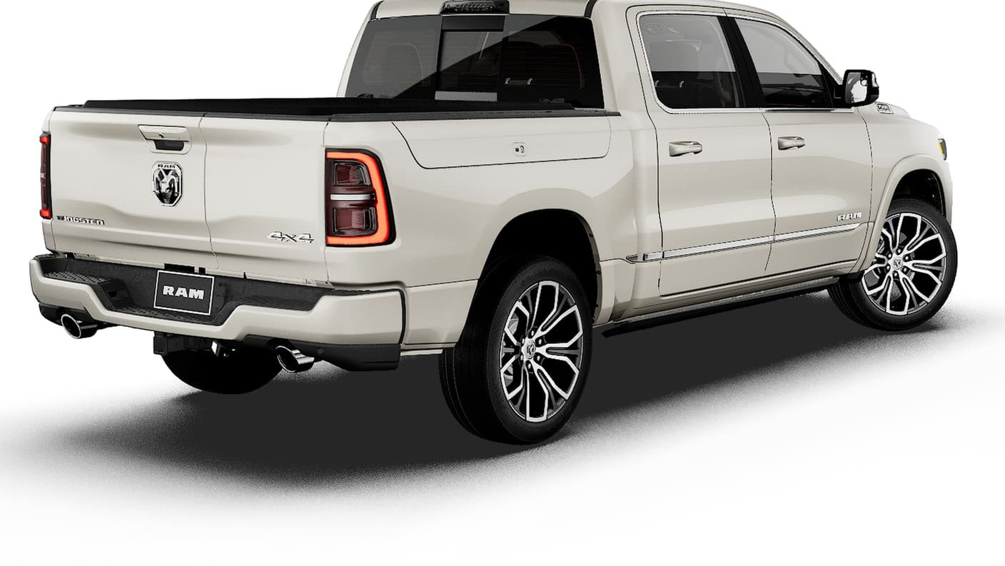 New 2027 Ivory White Tri-Coat Pearl-Coat Exterior Paint RAM Tungsten image 2