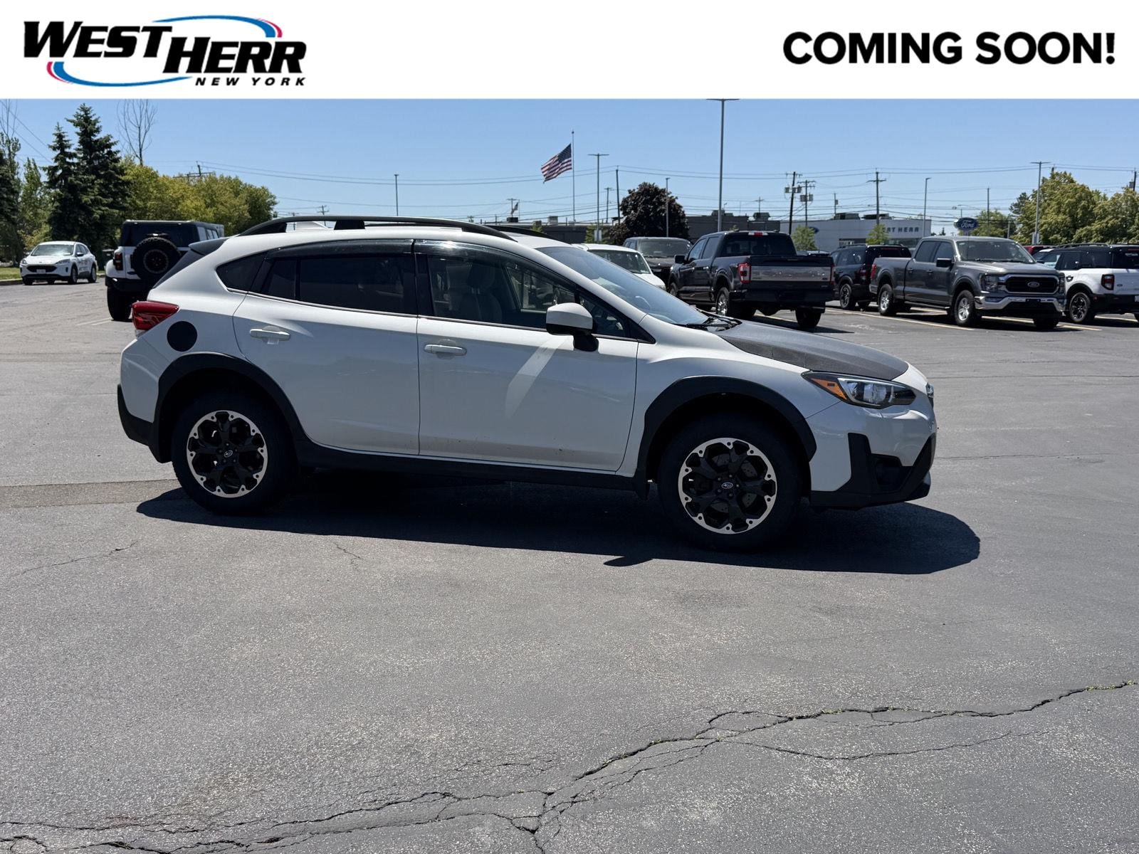 Used 2021 Crystal White Pearl Subaru Premium image 1