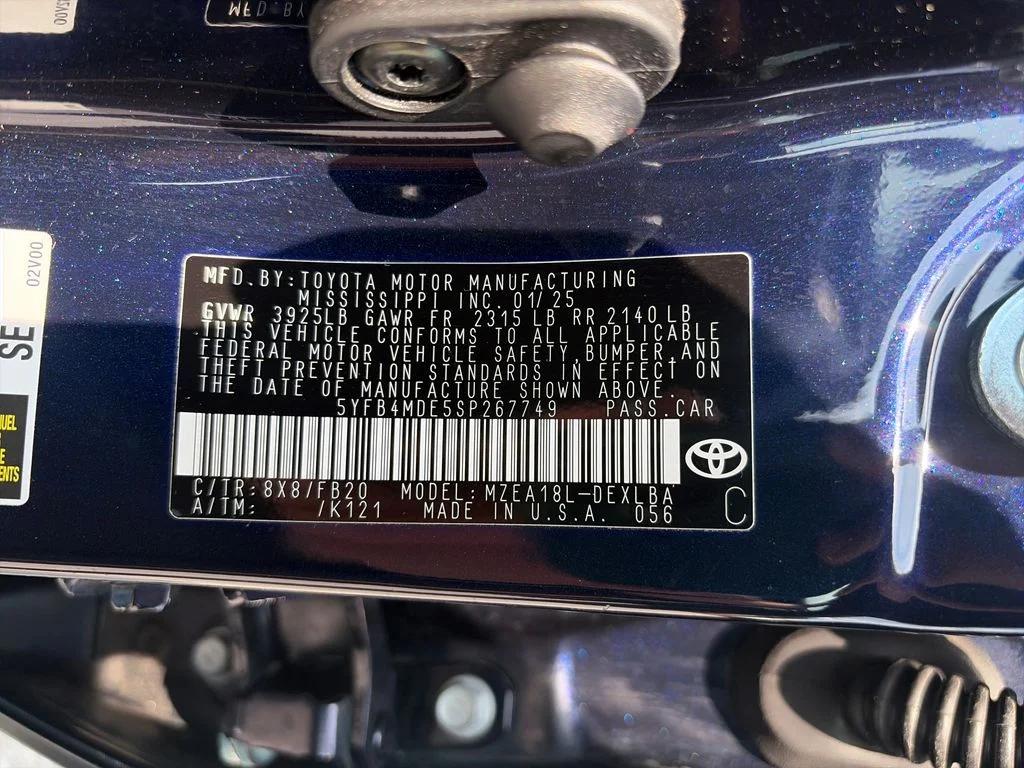 Used 2025 Blue Toyota LE image 29