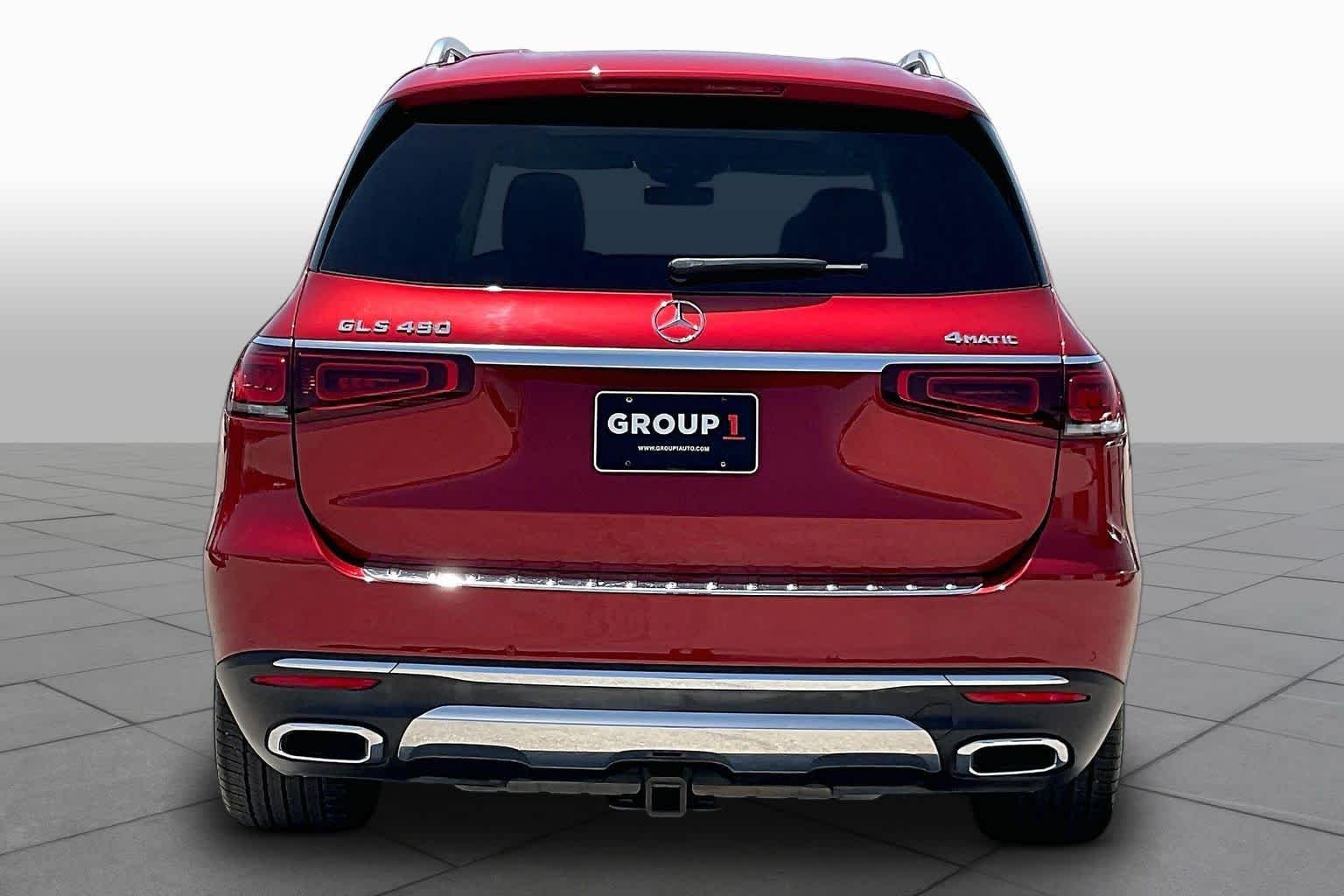 Used 2020 designo Cardinal Red Metallic Mercedes-Benz GLS 450 image 5
