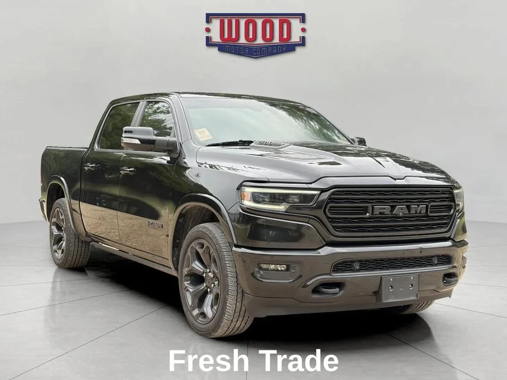 Used 2021 Diamond Black Crystal Pearlcoat Ram Limited image 1