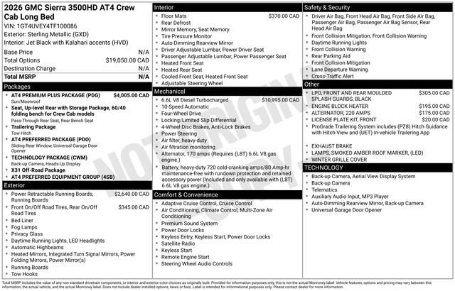 2026 GMC Sierra AT4 4WD Crew Cab Standard Box SRW's photo