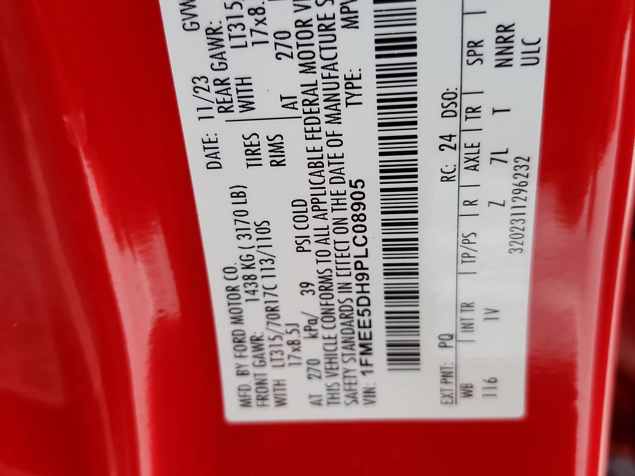 Used 2023 Race Red Ford Badlands image 36