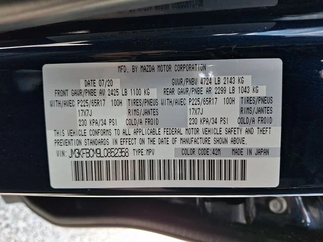 Used 2020 Blue Mazda Touring image 27