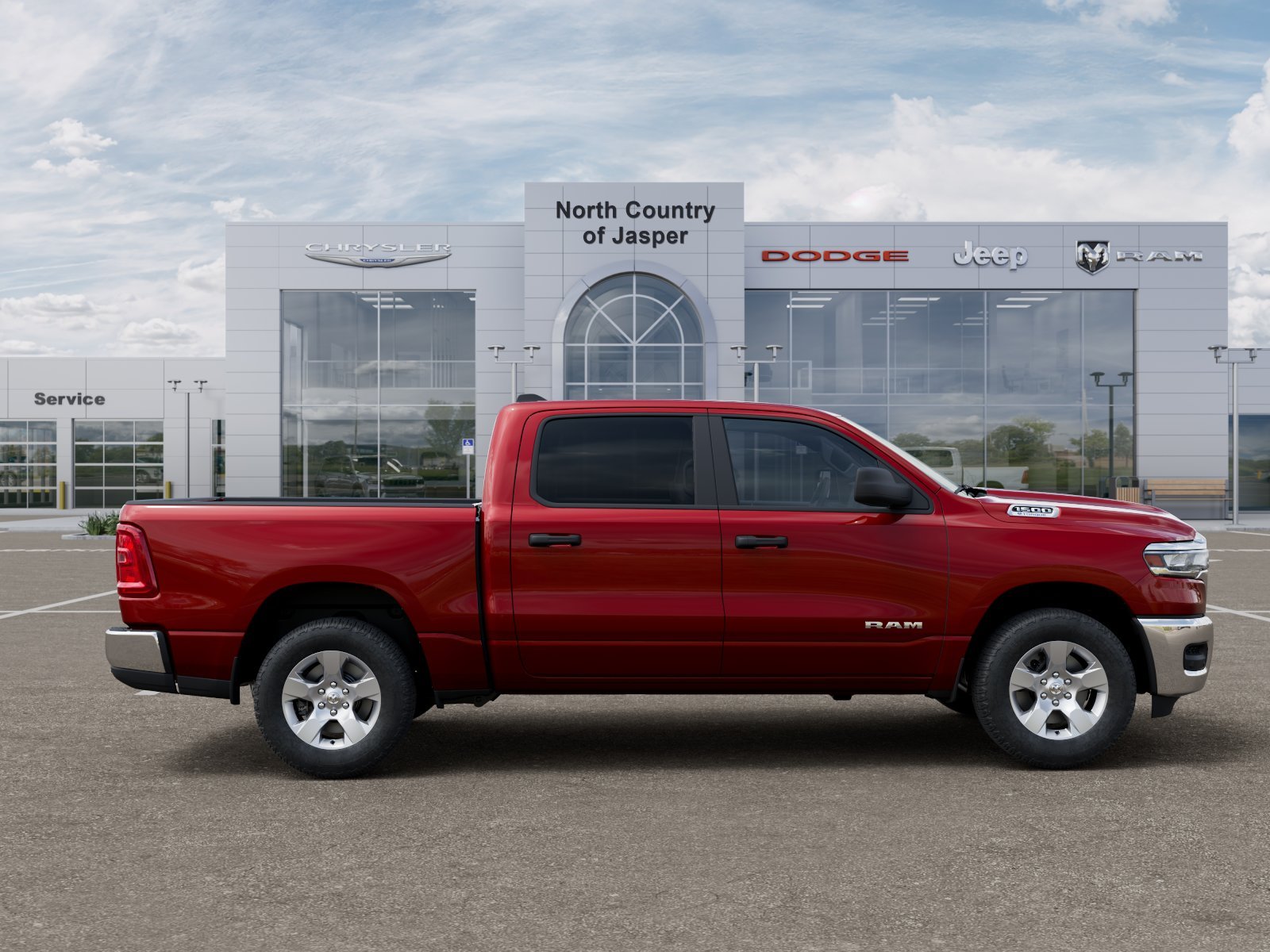 New 2026 Molten Red Pearl-Coat Exterior Paint RAM Tradesman image 47