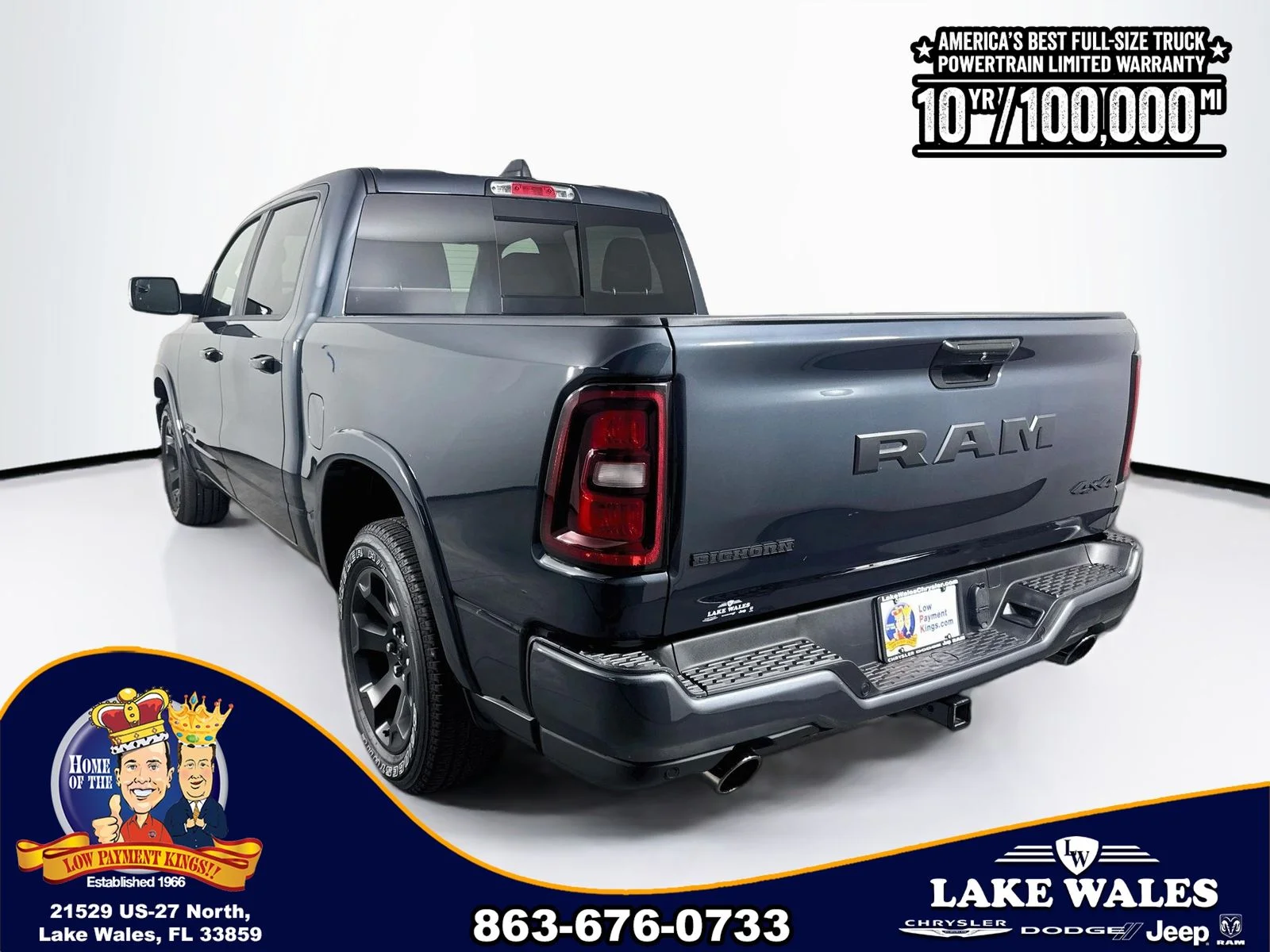 New 2026 Forged Blue Metallic Exterior Paint RAM BIG HORN image 5