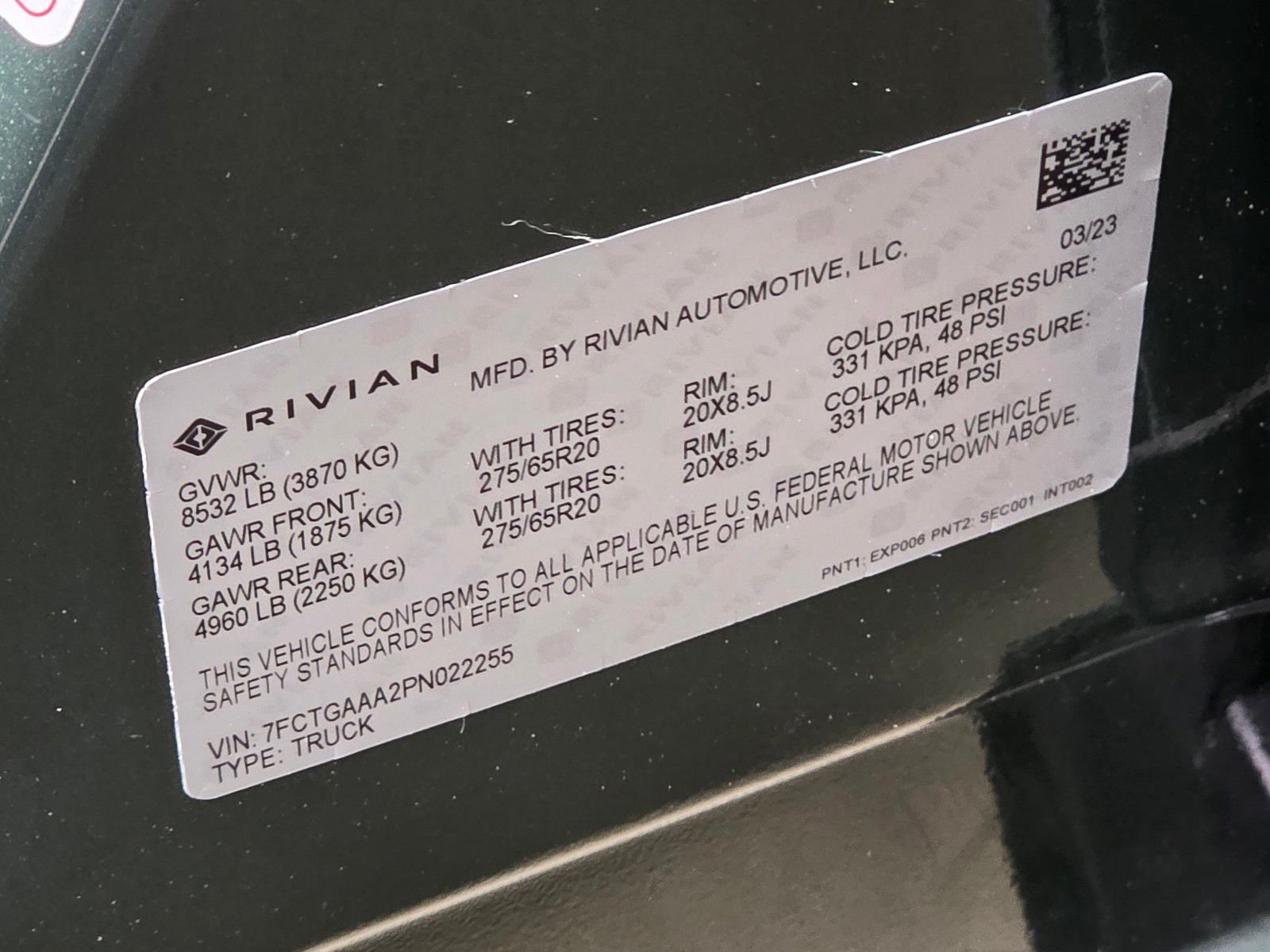 Used 2023 Forest Green Rivian Adventure image 33
