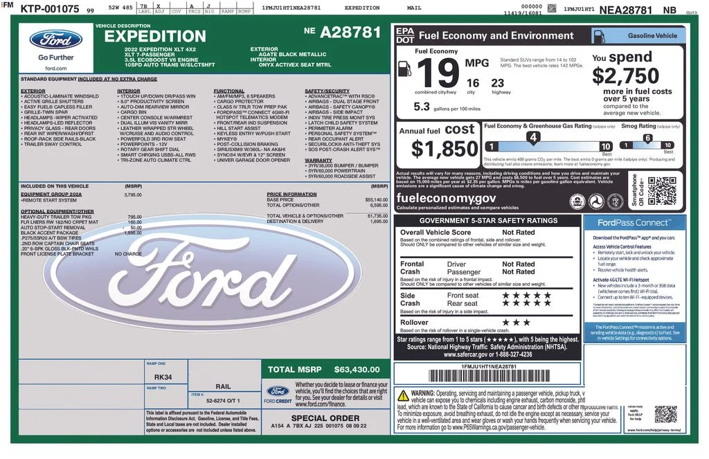 Used 2022 Black Ford XLT image 43