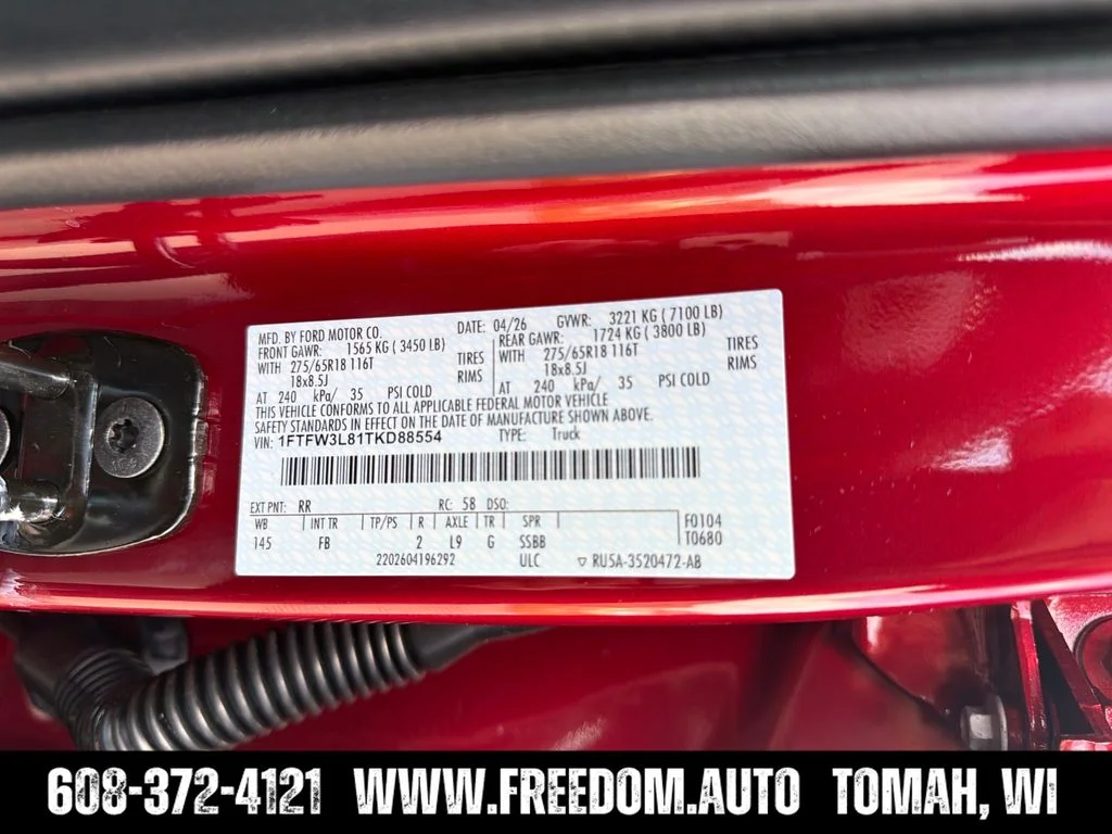 New 2026 Red Ford XLT image 29