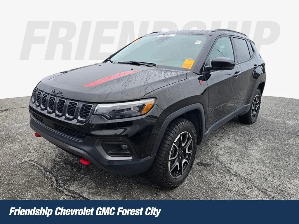 Used 2025 Black Jeep Trailhawk image 1