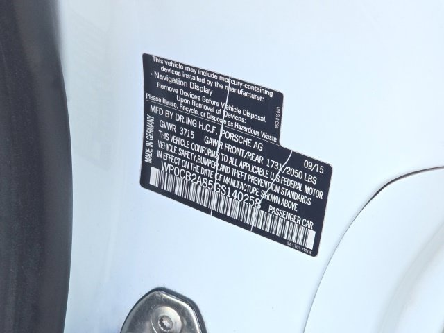 Used 2016 White Porsche  image 23