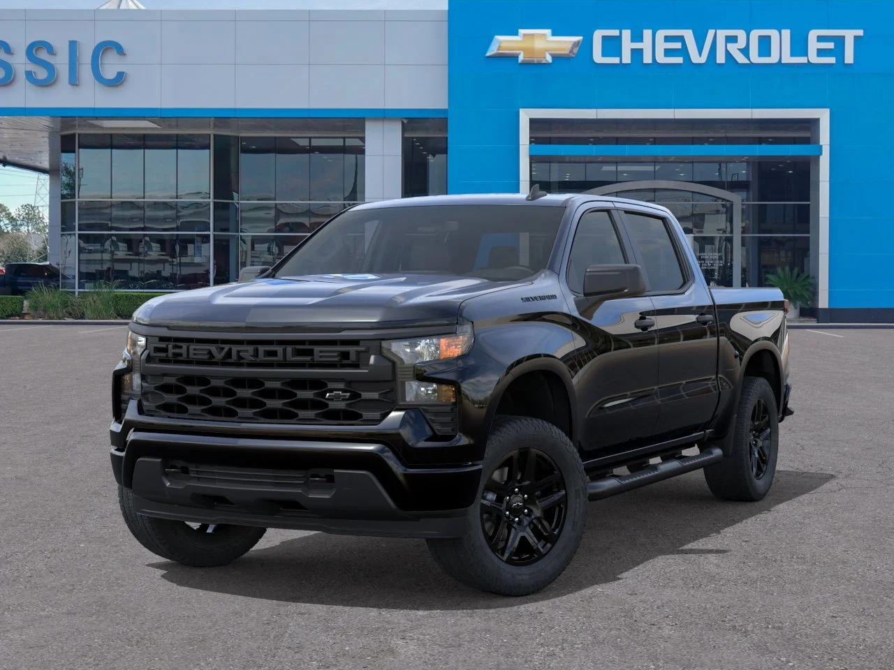 2026 Chevrolet Silverado 1500 Custom Black at Classic Elite Chevrolet Sugar Land