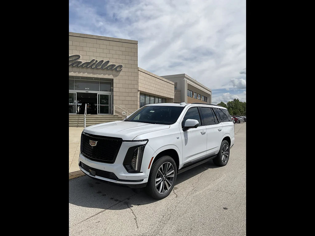 New 2026 Vibrant White Tricoat Cadillac Sport image 1