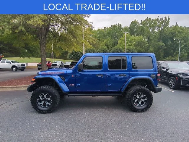 Used 2019 Blue Jeep Unlimited Rubicon image 2