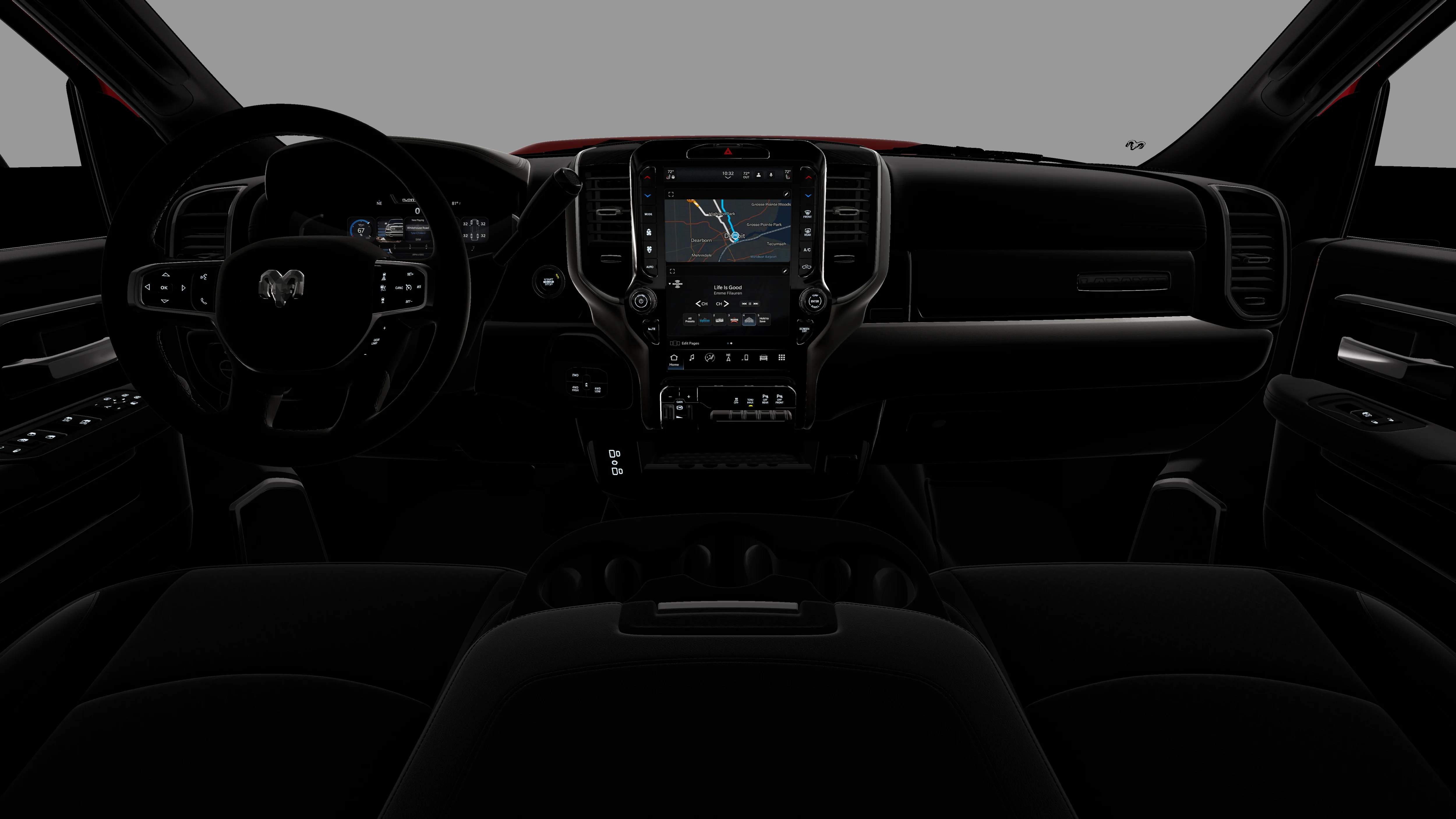 New 2026 Molten Red Pearl-Coat Exterior Paint RAM Laramie image 6