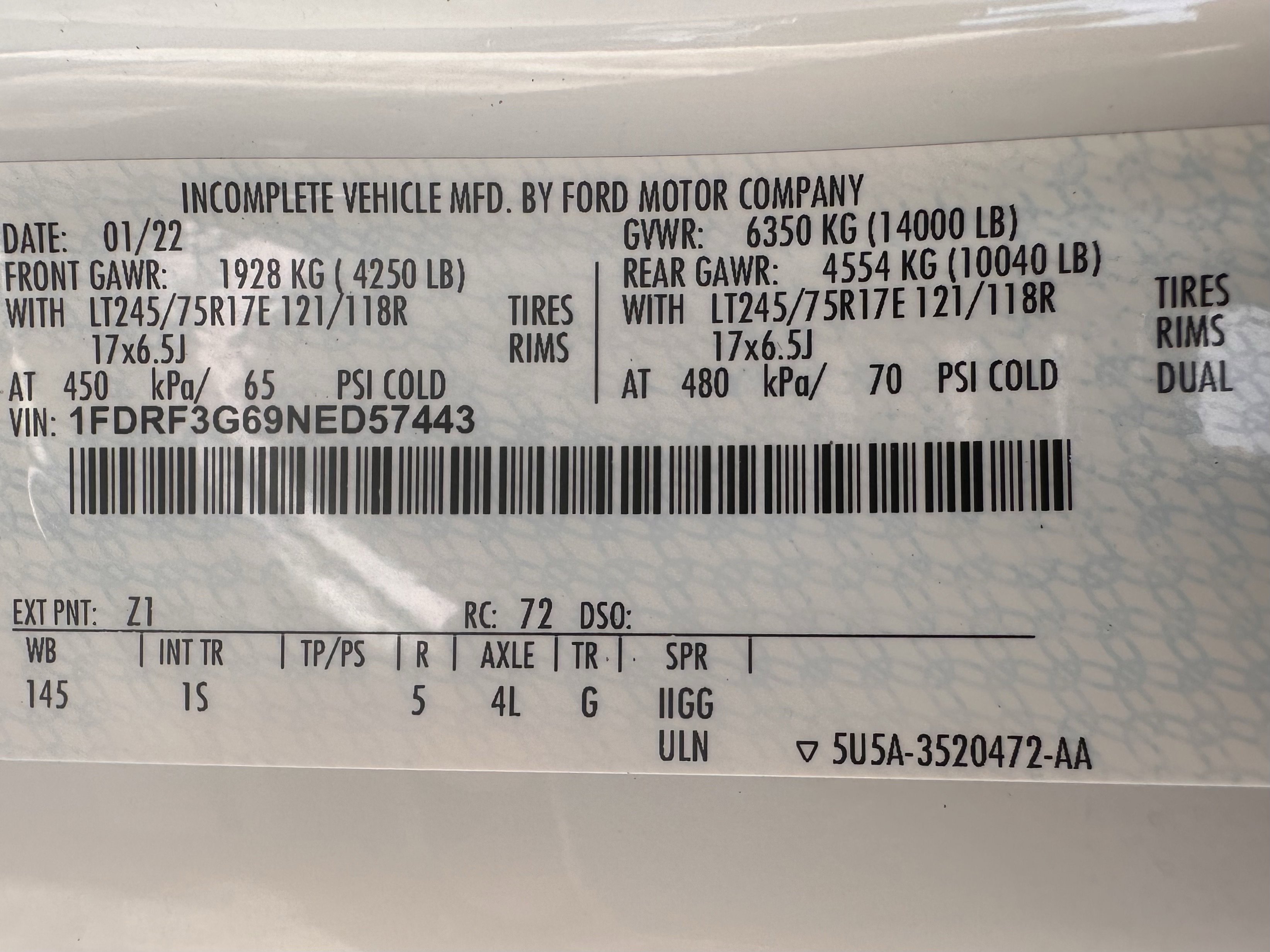 Used 2022 Oxford White Ford XL 9ft Utility Body W/TommyLift image 25