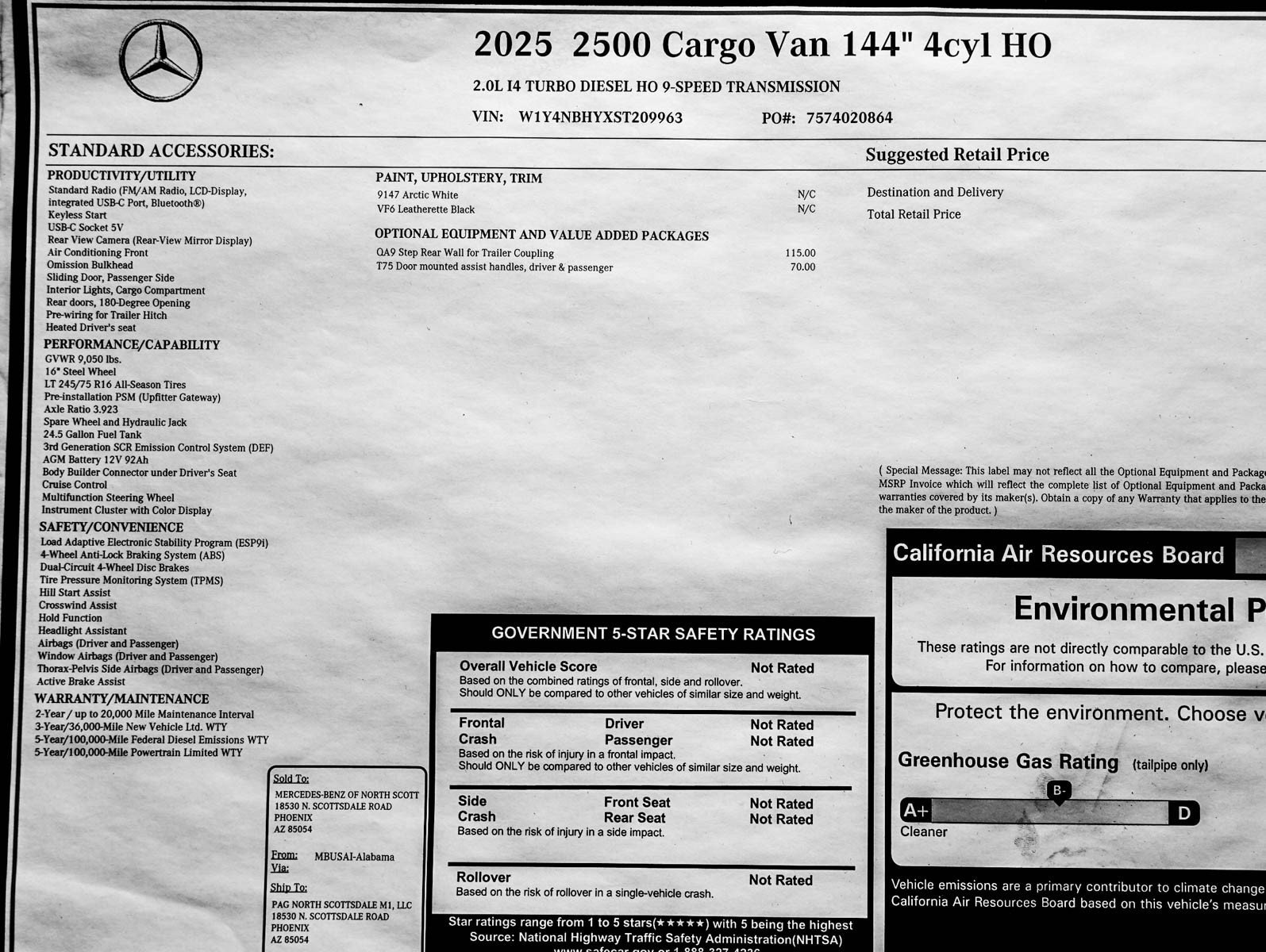 2025 Mercedes-Benz Sprinter Cargo Van Base - Photo 21