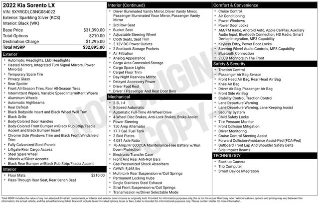 Used 2022 Silver Kia LX image 35