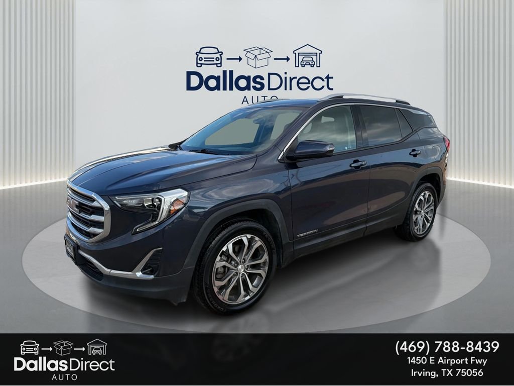 Used 2018 Blue Steel Metallic GMC SLT image 1