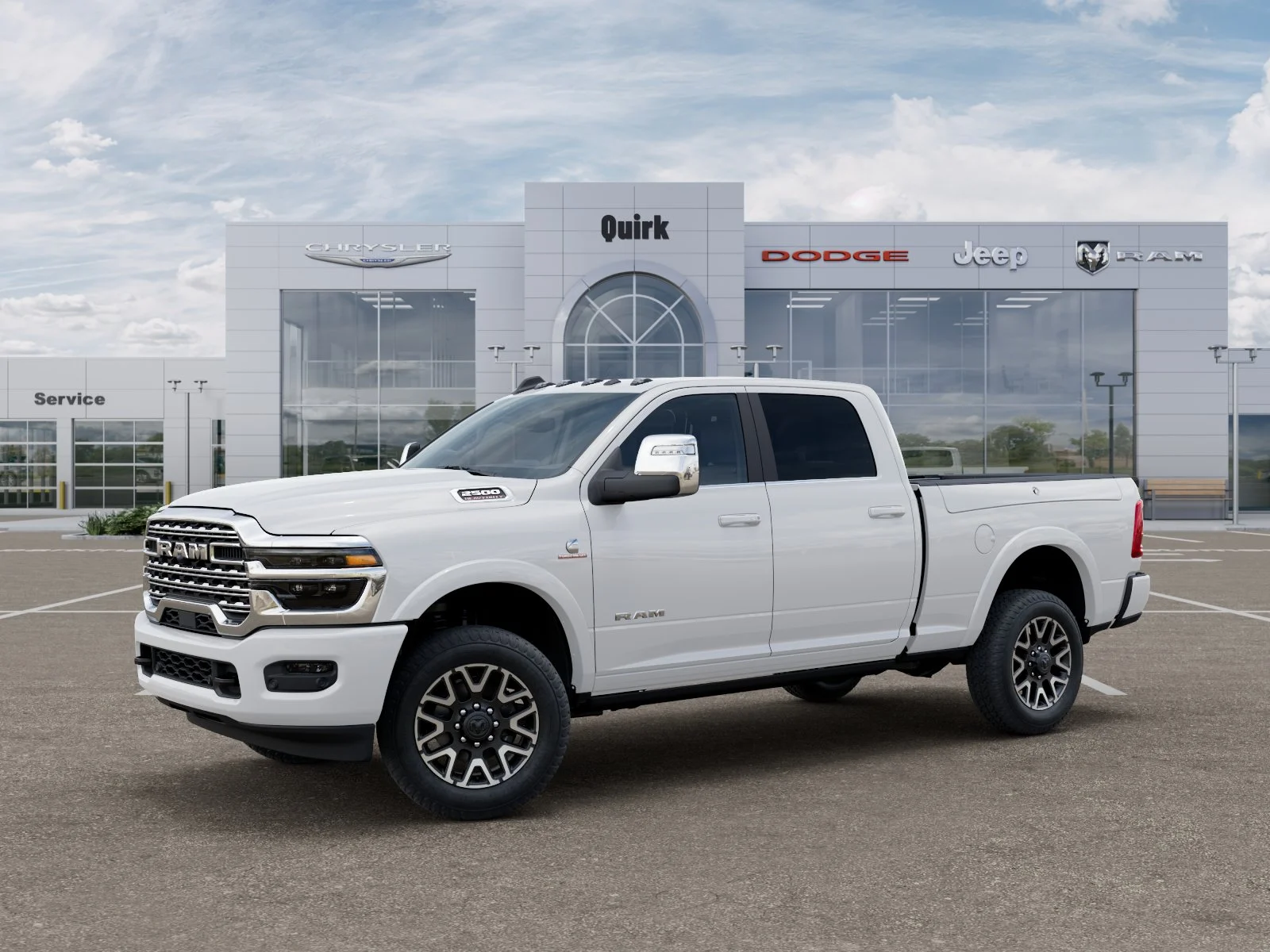 New 2026 Bright White Clear-Coat Exterior Paint RAM Longhorn image 22