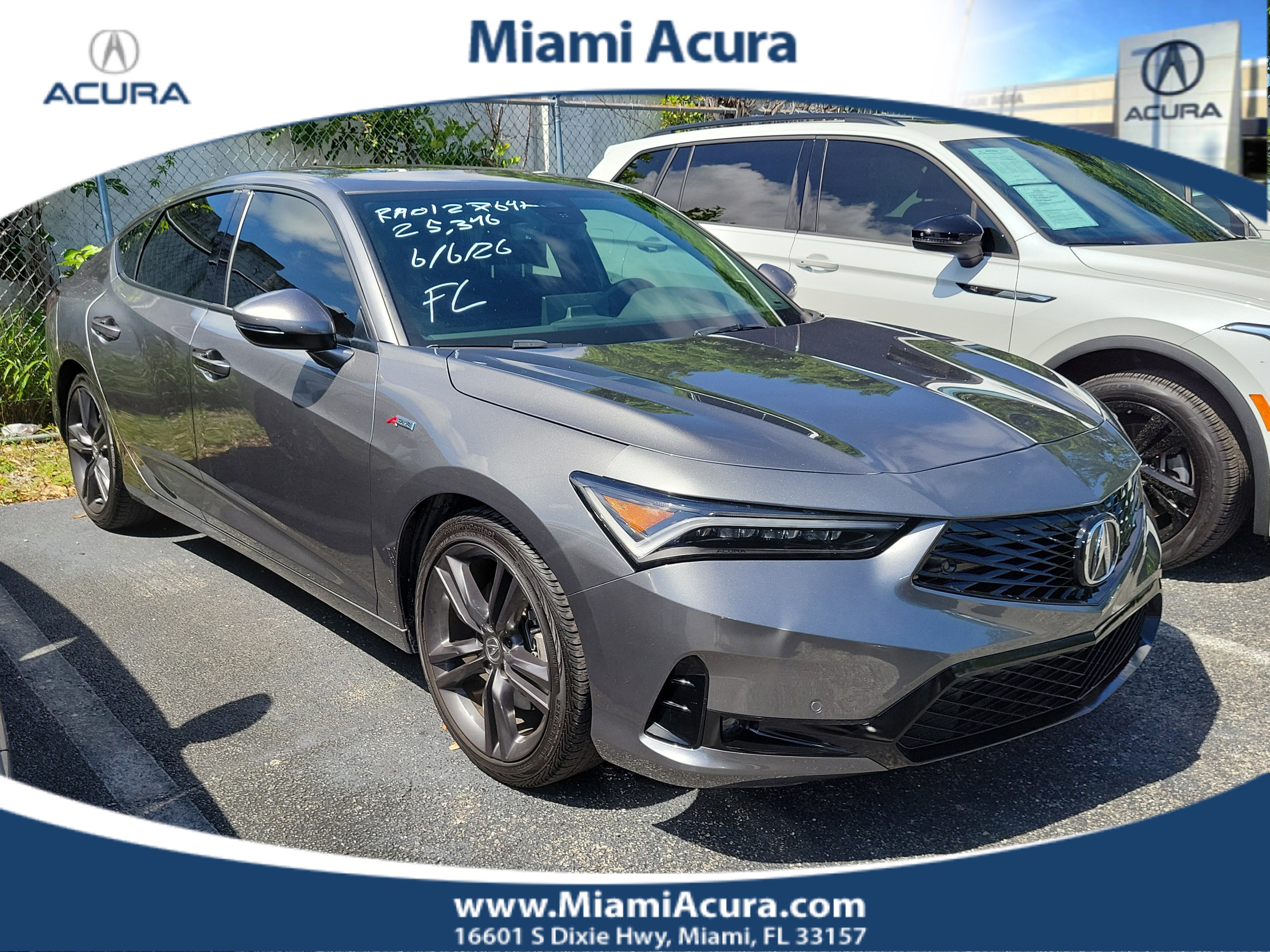 Used 2024 Liquid Carbon Metallic Acura A-SPEC TECH image 5