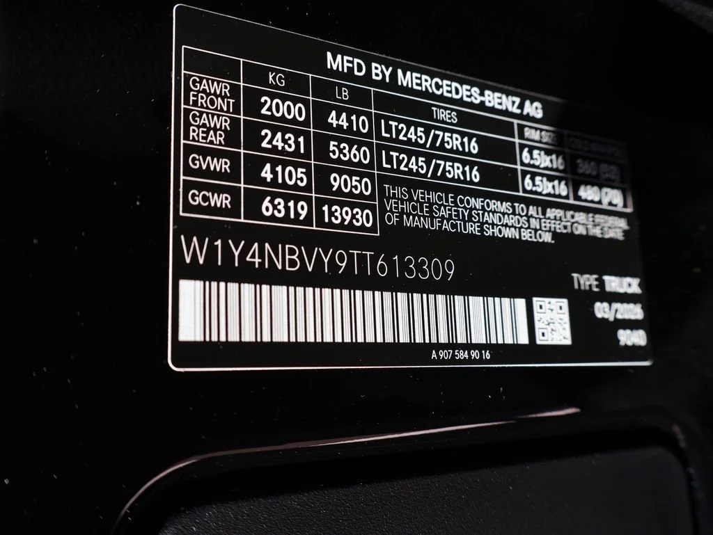 New 2026 Jet Black Mercedes-Benz Cargo 144 WB image 88