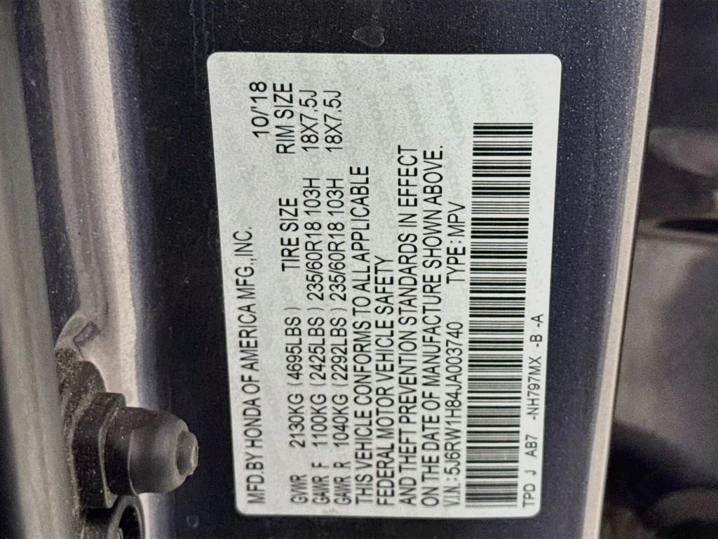 Used 2018 Modern Steel Metallic Honda EX-L image 39