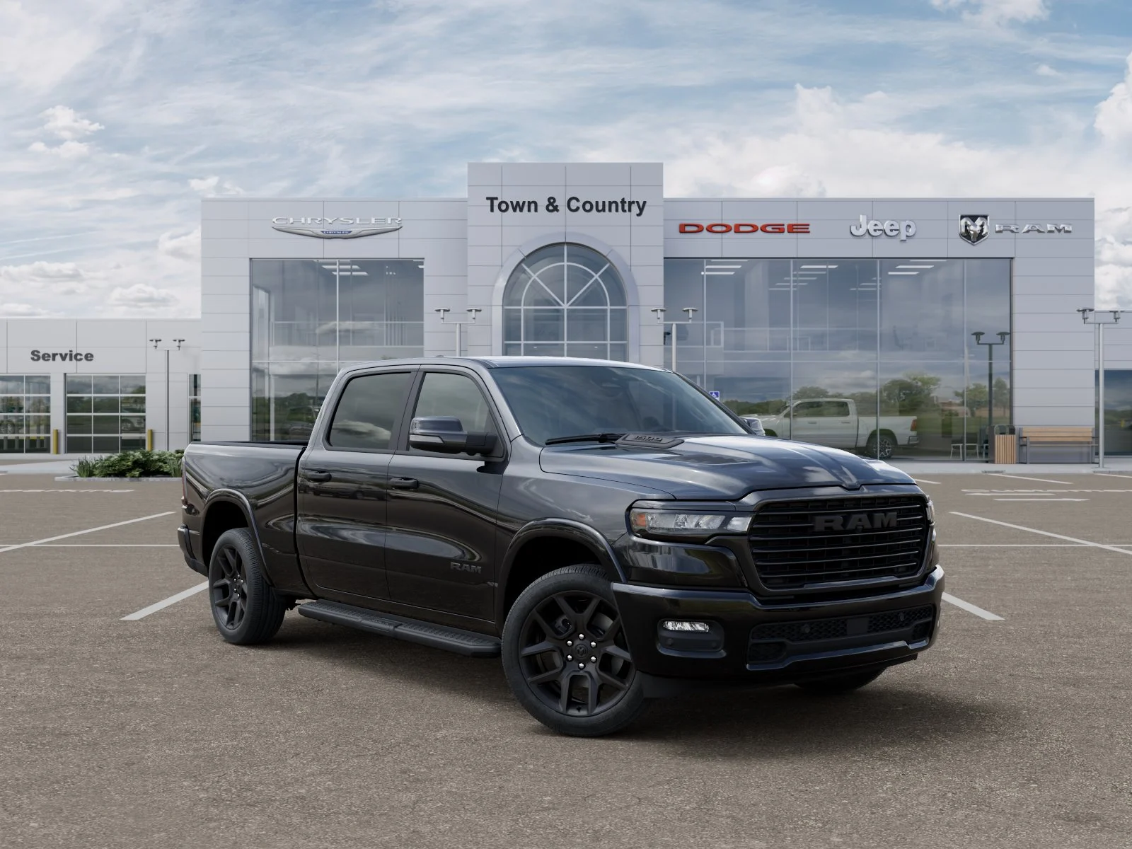 New 2026 Diamond Black Crystal Pearl-Coat Exterior Paint RAM Laramie image 31