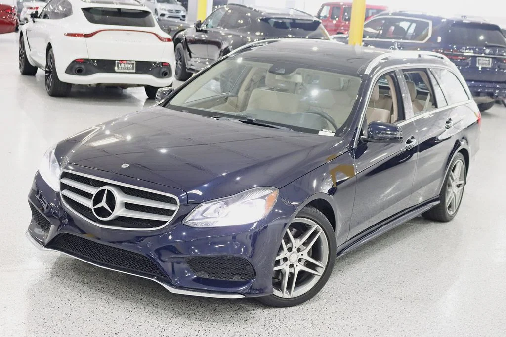 Used 2016 Blue Mercedes-Benz E 350 image 4