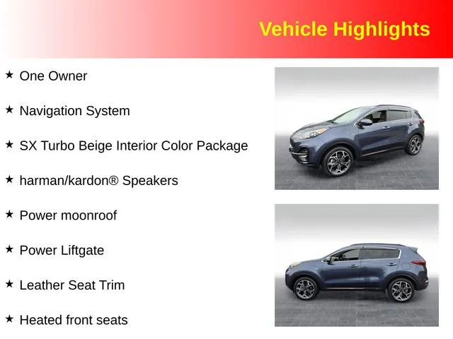 Used 2022 Blue Kia SX image 3