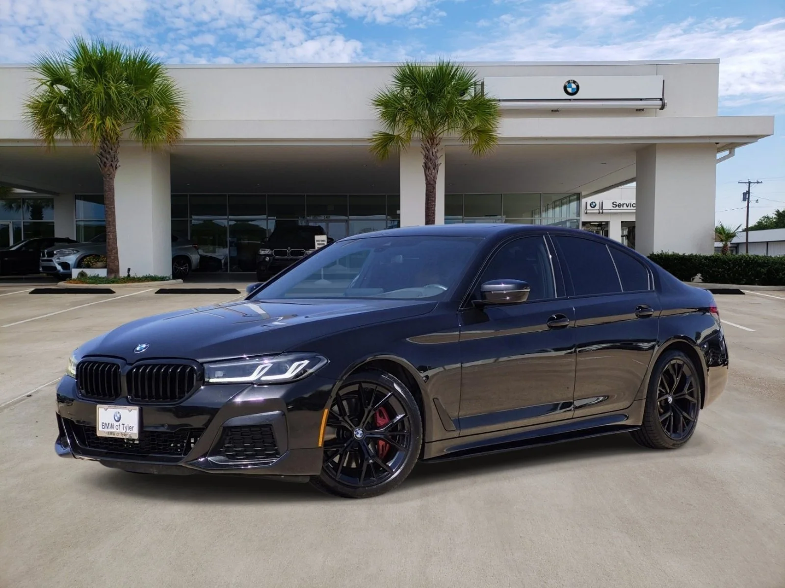Certified Used 2023 Black Sapphire Metallic BMW 530i image 1