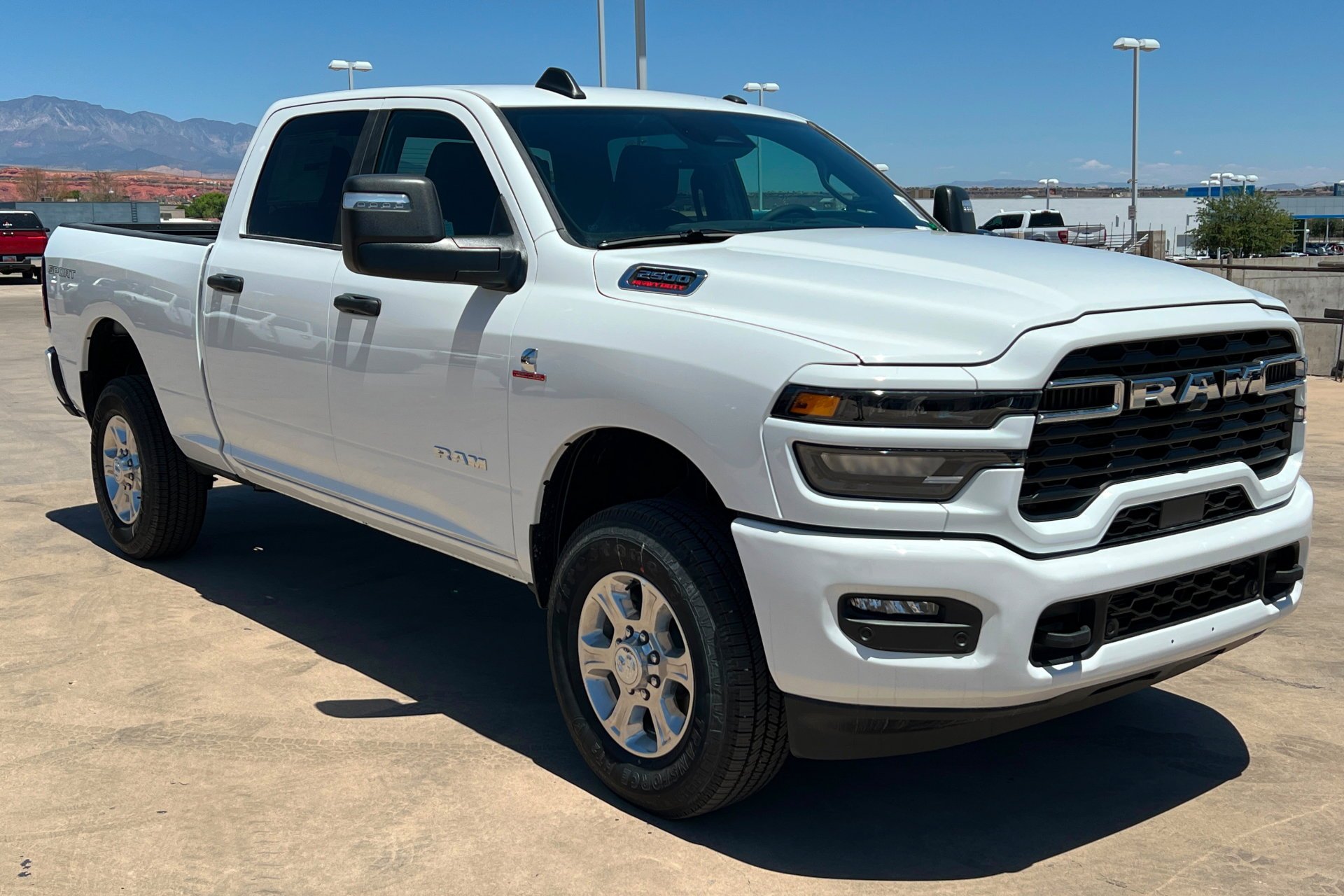 New 2026 Bright White Clear-Coat Exterior Paint RAM Big Horn image 8