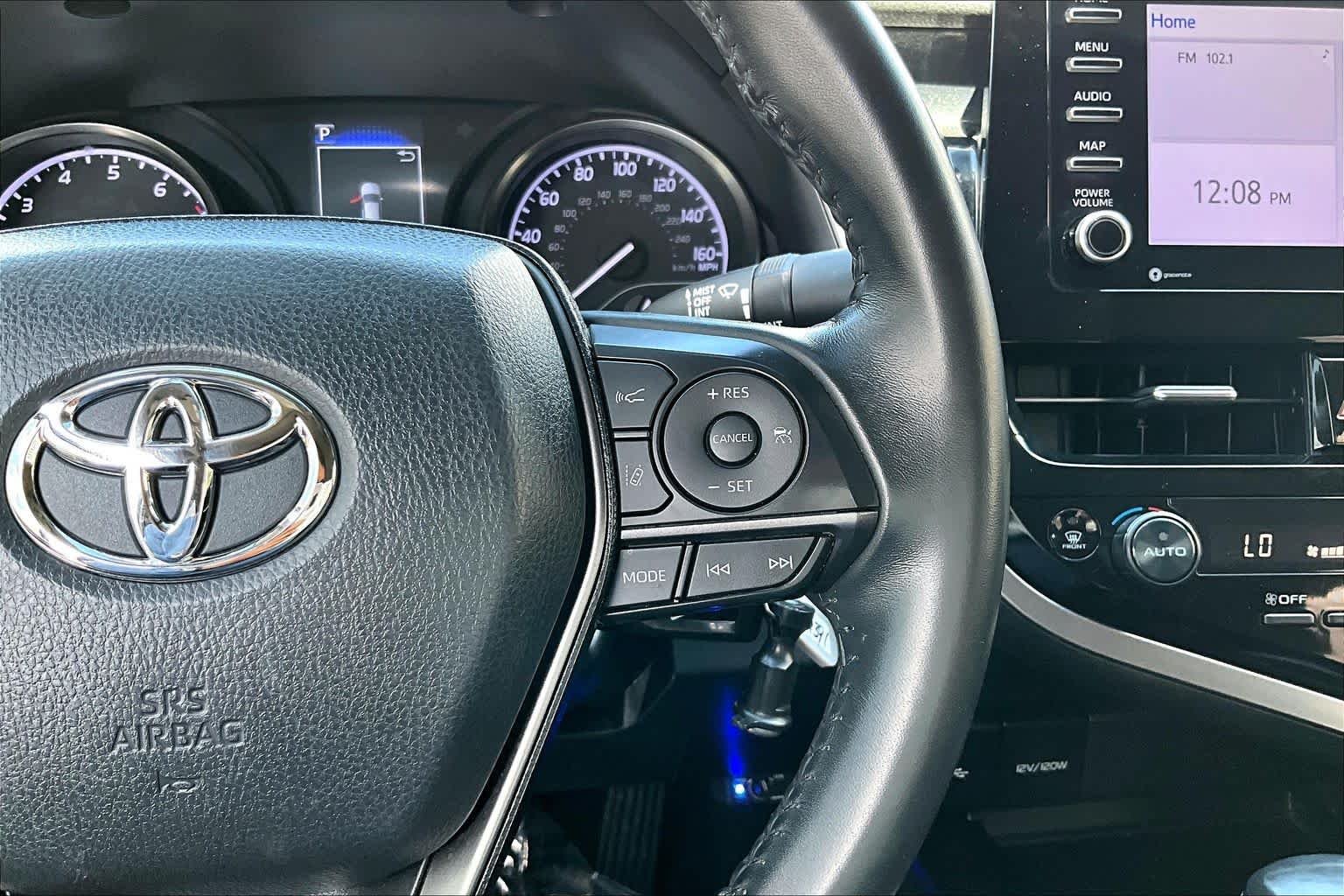 Used 2022 Midnight Black Metallic Toyota SE image 23